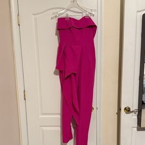 Elegant Pink Strapless Jumpsuit NY & Co